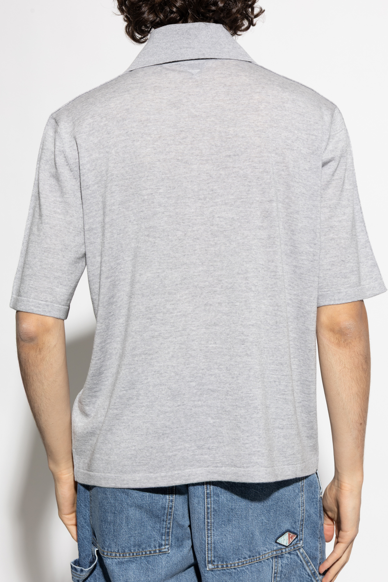 Tシャツ・カットソー BOTTEGA VENETA Grey wool polo shirt Grey Wool polo Bottega Veneta - Vitkac AS